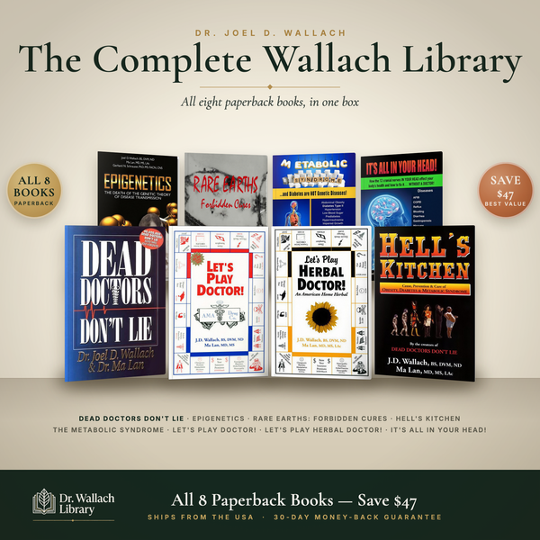 Complete Wallach Library Bundle by Dr. Joel Wallach - eight paperback books