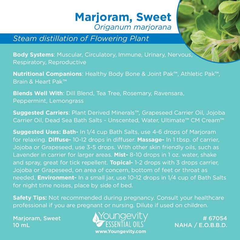 Marjoram Sweet Essential Oil 10ml 2