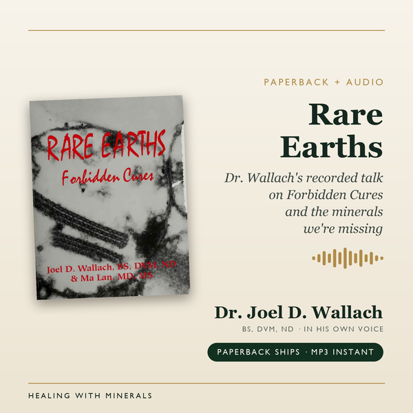 Rare Earths paperback with audio companion by Dr. Wallach